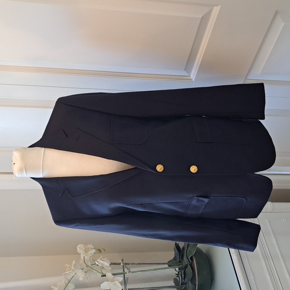 Loro Piana x Brooks Brothers Classic Boys Navy Wool Formal Blazer/Sport Coat S18